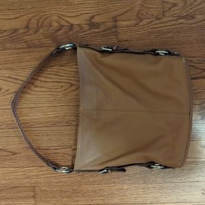 Nino Bossi Brown Leather Shoulder Bag